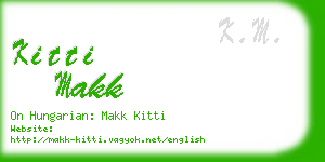 kitti makk business card